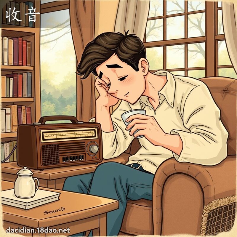 收音 - 国语大辞典配图