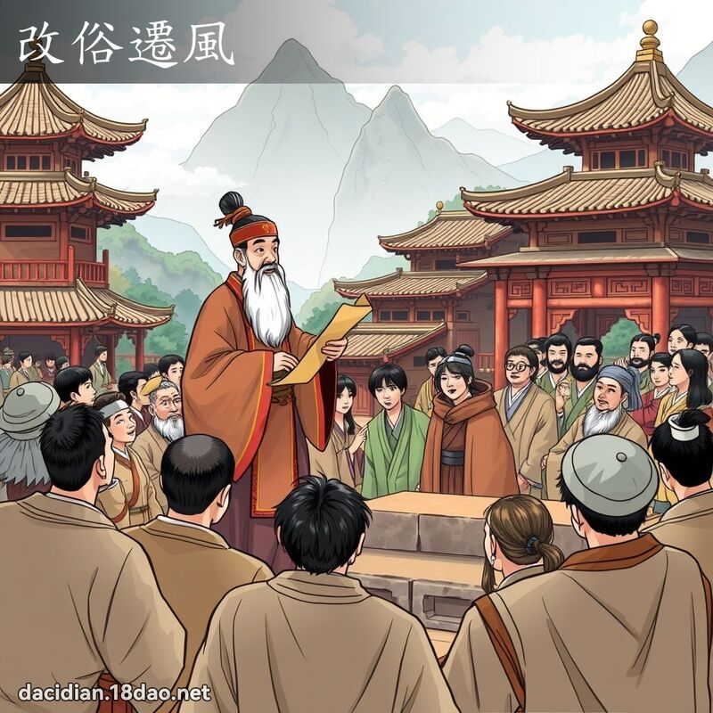 改俗遷風 - 國語大辭典配圖