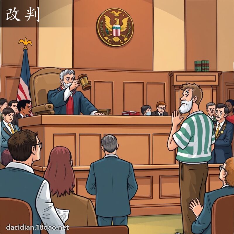 改判 - 國語大辭典配圖