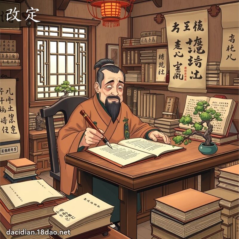 改定 - 国语大辞典配图