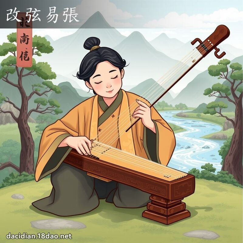 改弦易張 - 國語大辭典配圖