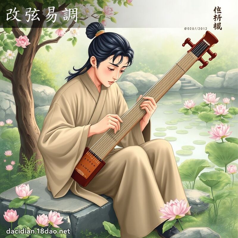 改弦易調 - 國語大辭典配圖