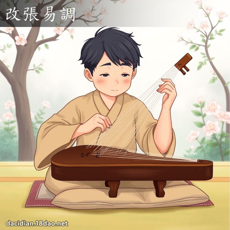 改張易調 - 國語大辭典配圖
