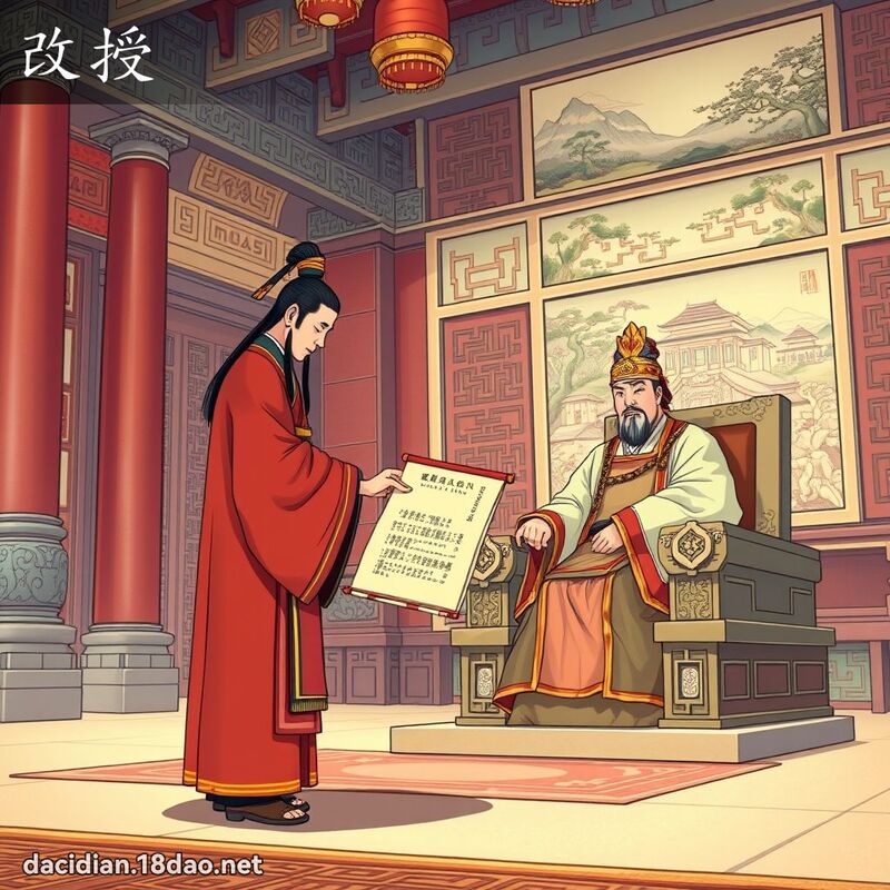 改授 - 國語大辭典配圖