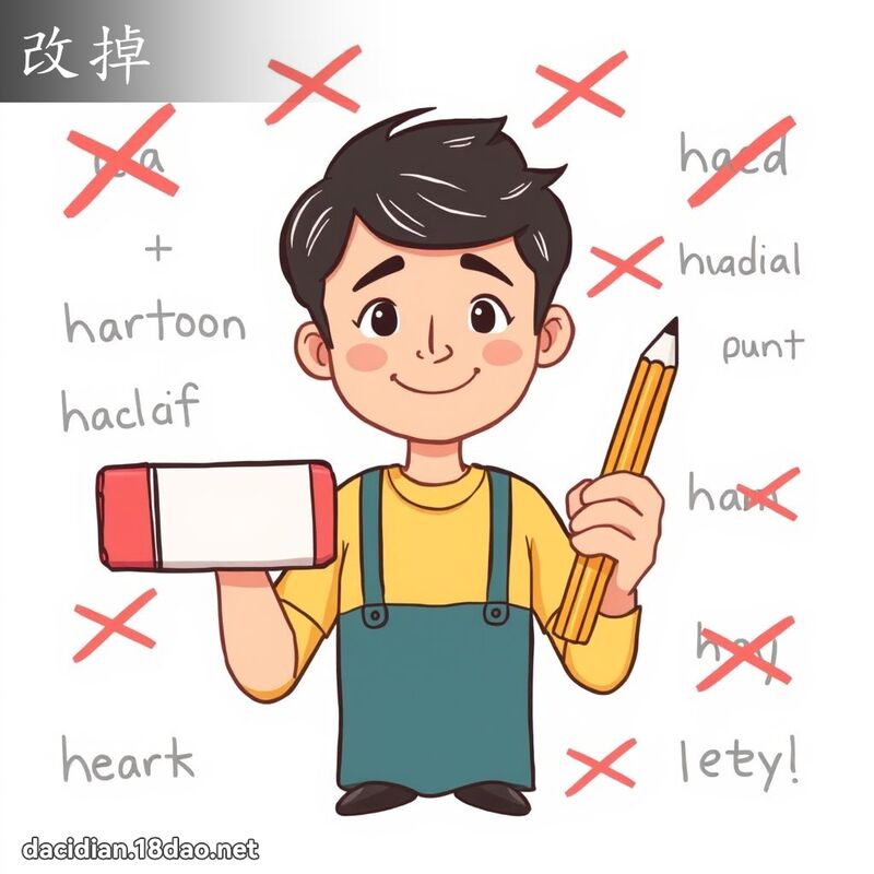 改掉 - 国语大辞典配图