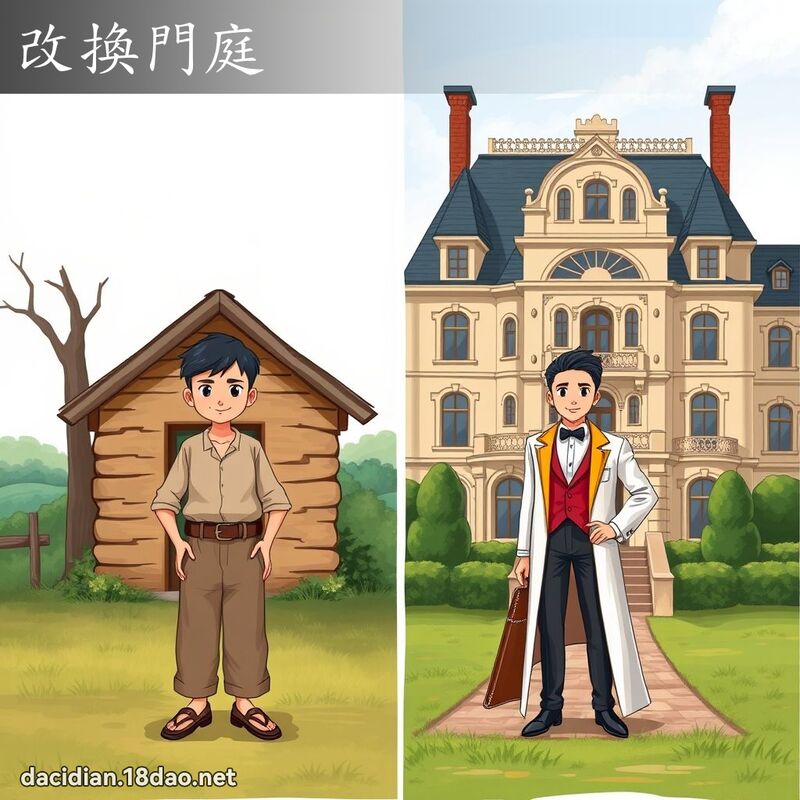 改换门庭 - 国语大辞典配图