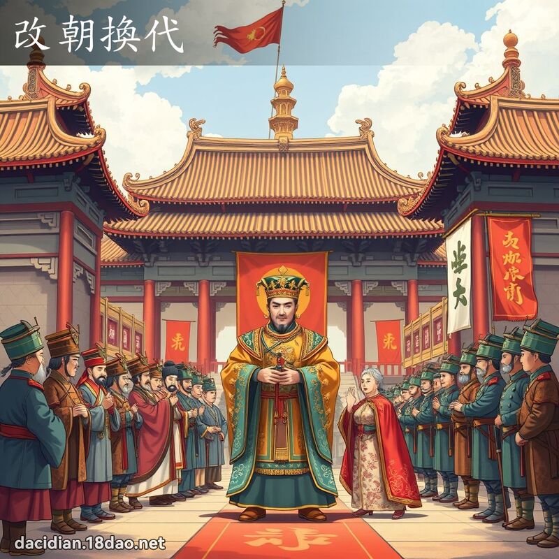 改朝換代 - 國語大辭典配圖