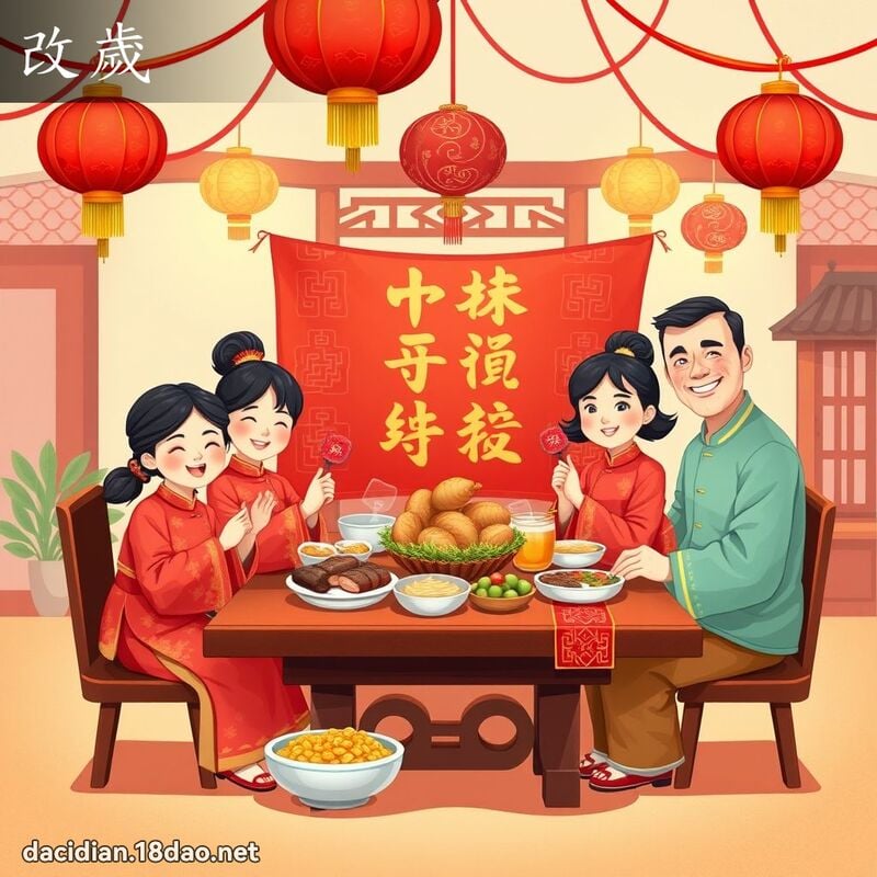 改歲 - 國語大辭典配圖