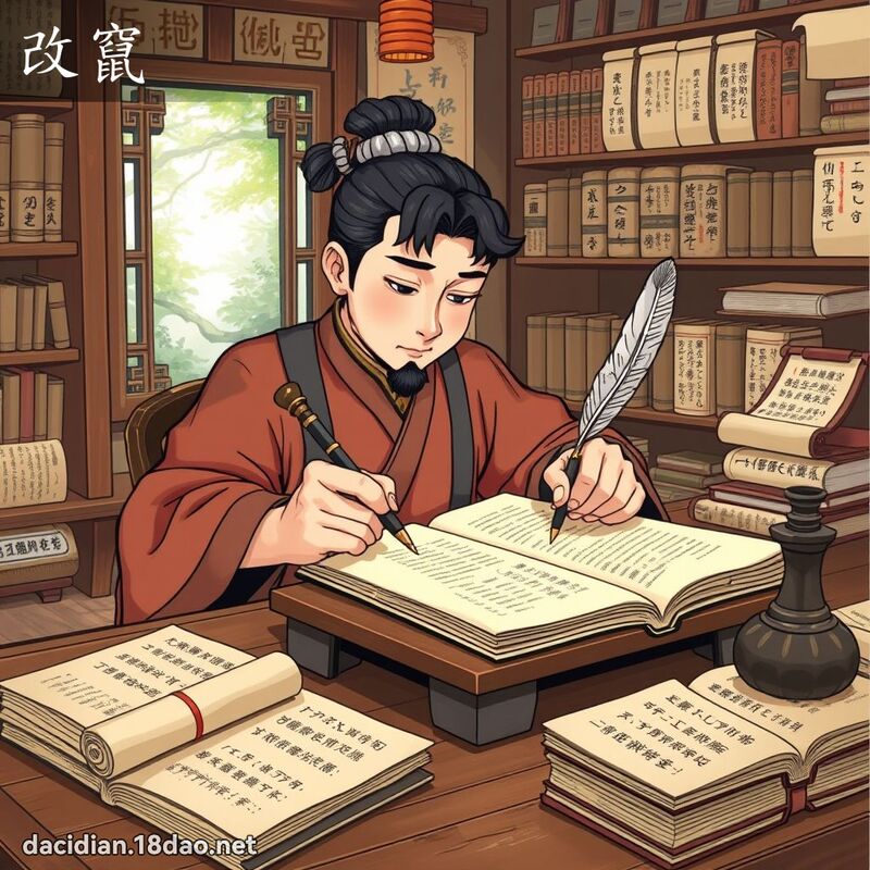 改竄 - 國語大辭典配圖