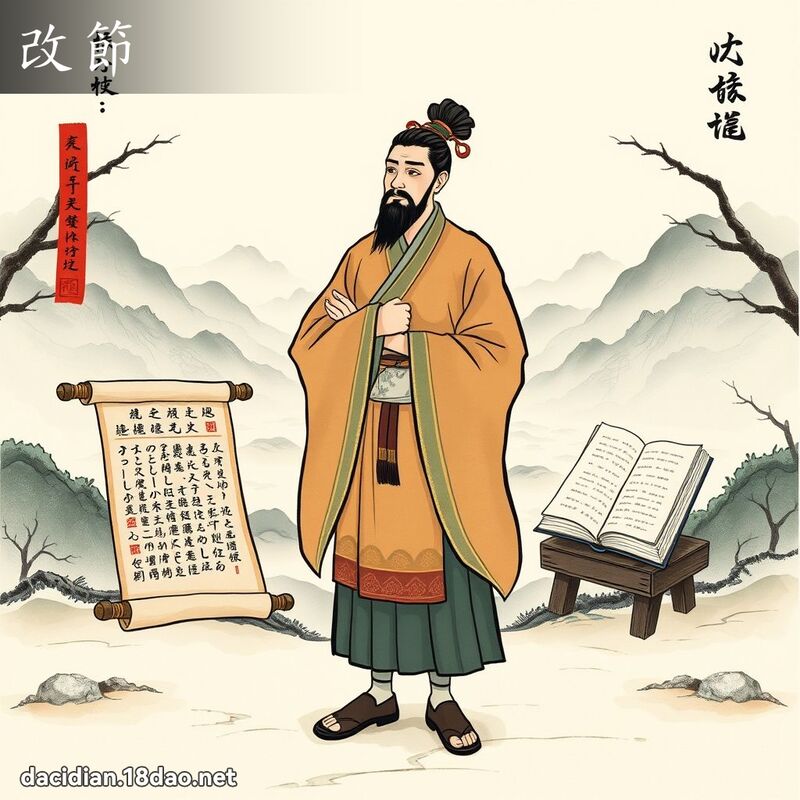 改節 - 國語大辭典配圖
