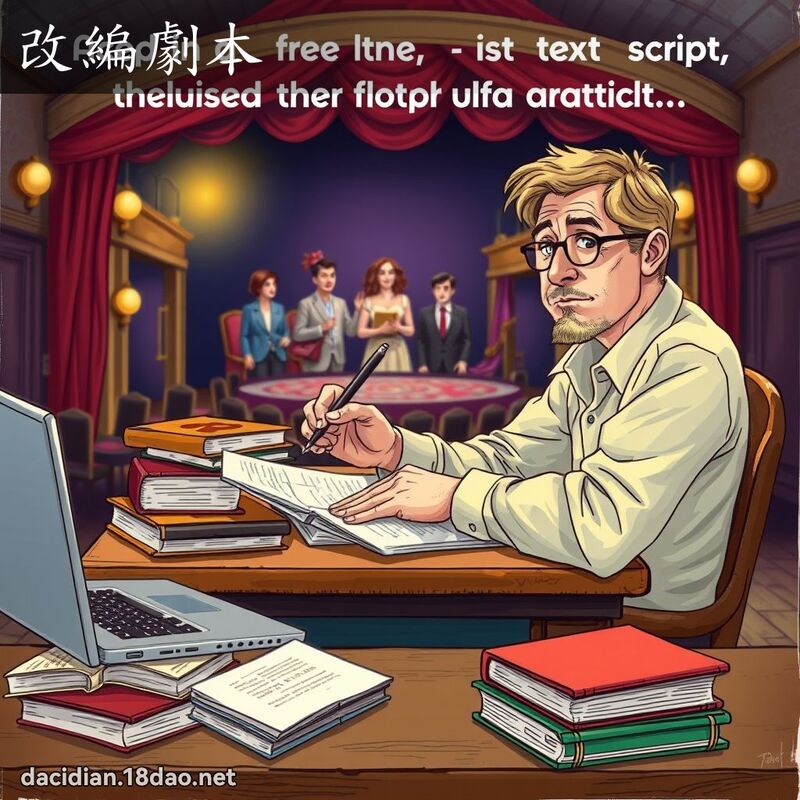 改編劇本 - 國語大辭典配圖