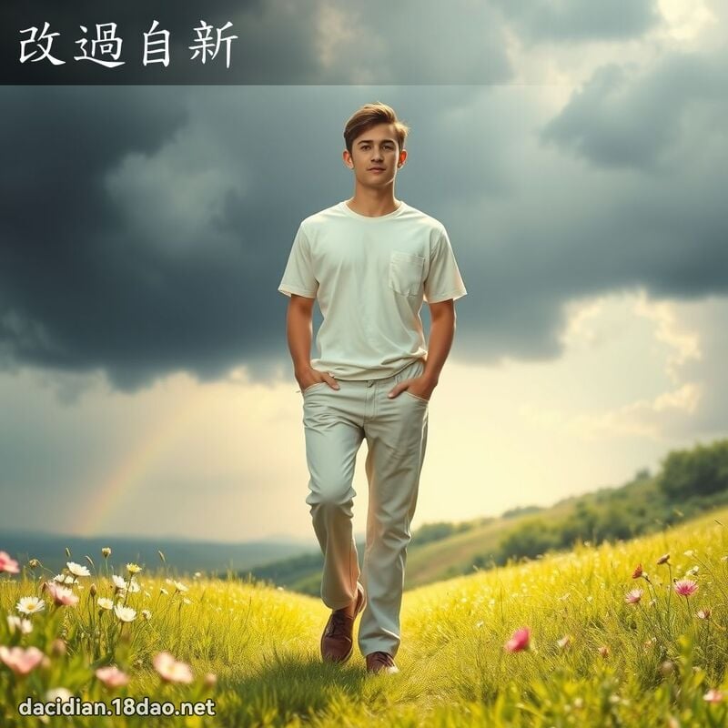 改過自新 - 國語大辭典配圖
