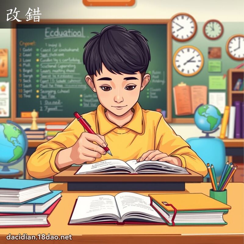 改错 - 国语大辞典配图