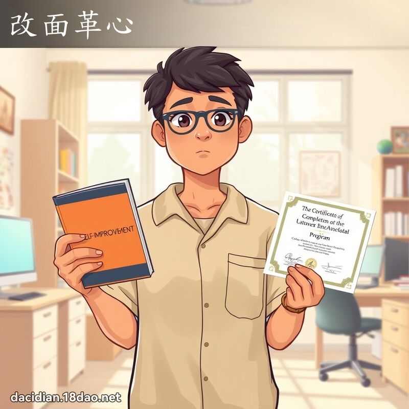 改面革心 - 国语大辞典配图