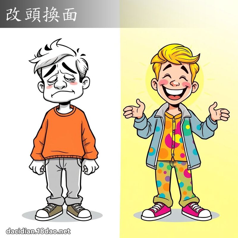 改頭換面 - 國語大辭典配圖