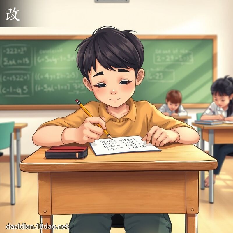 改 - 国语大辞典配图
