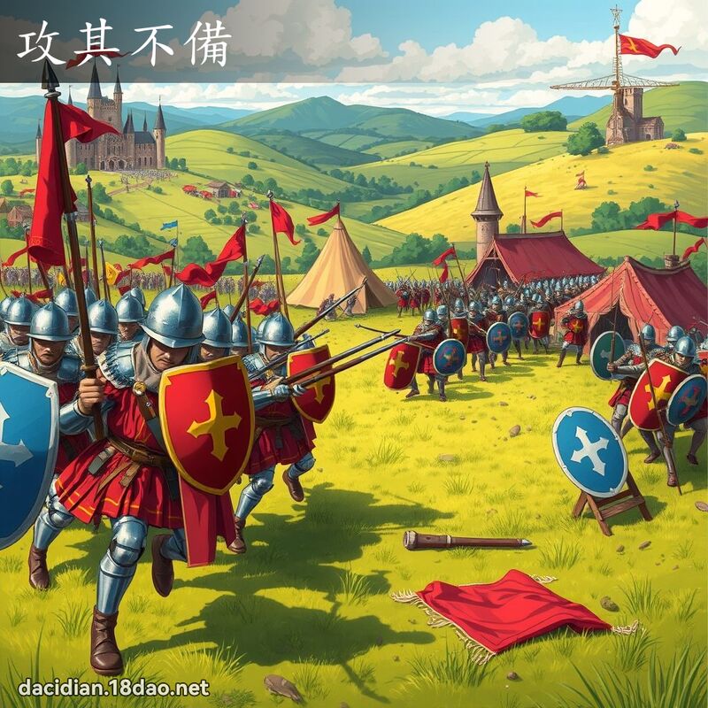 攻其不備 - 國語大辭典配圖