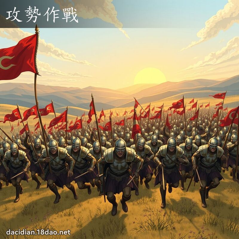 攻勢作戰 - 國語大辭典配圖