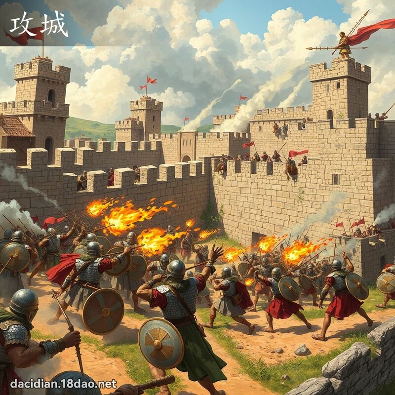 攻城 - 国语大辞典配图