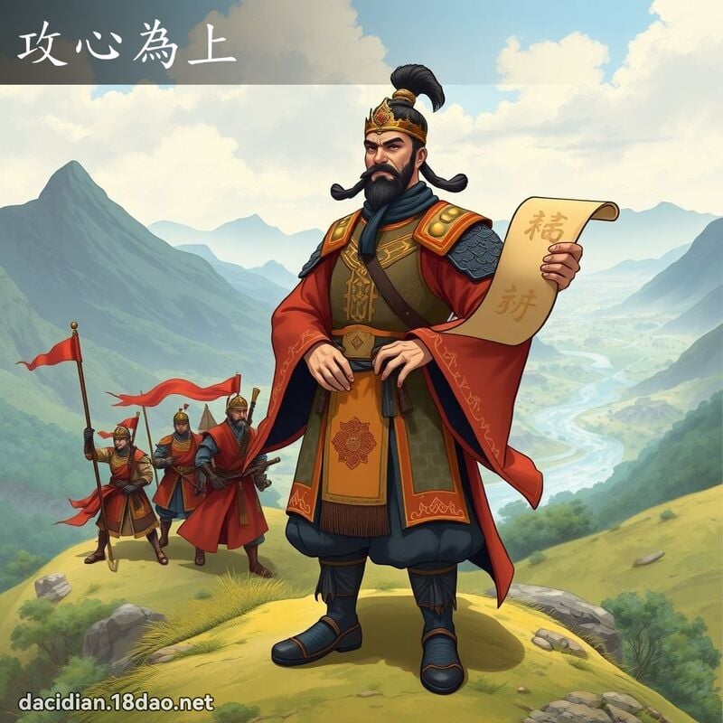 攻心為上 - 國語大辭典配圖