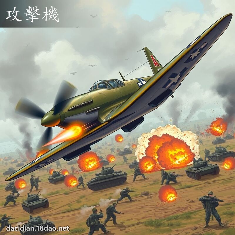 攻擊機 - 國語大辭典配圖