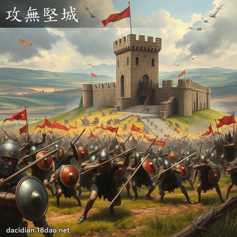 攻無堅城 - 國語大辭典配圖