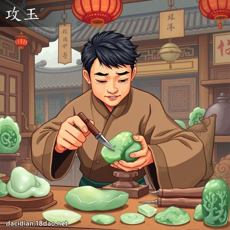 攻玉 - 国语大辞典配图