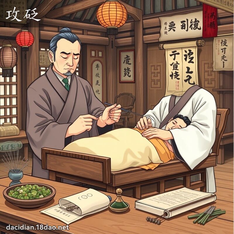 攻砭 - 国语大辞典配图
