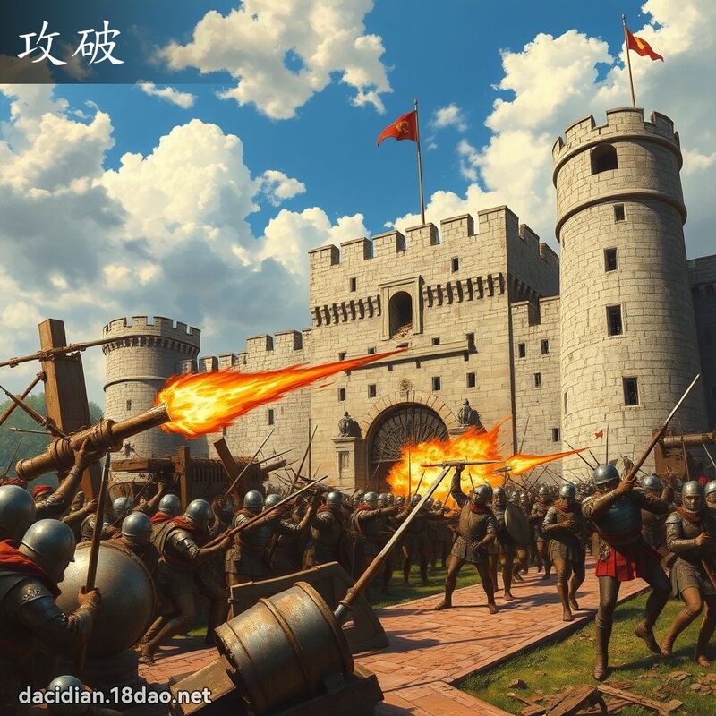 攻破 - 国语大辞典配图