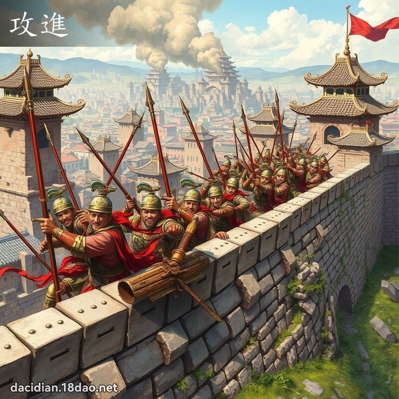 攻进 - 国语大辞典配图