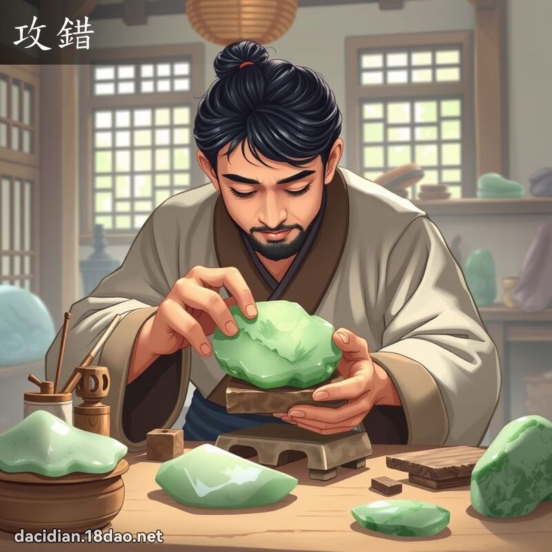 攻錯 - 國語大辭典配圖