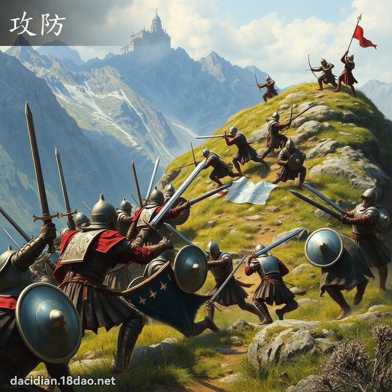 攻防 - 国语大辞典配图