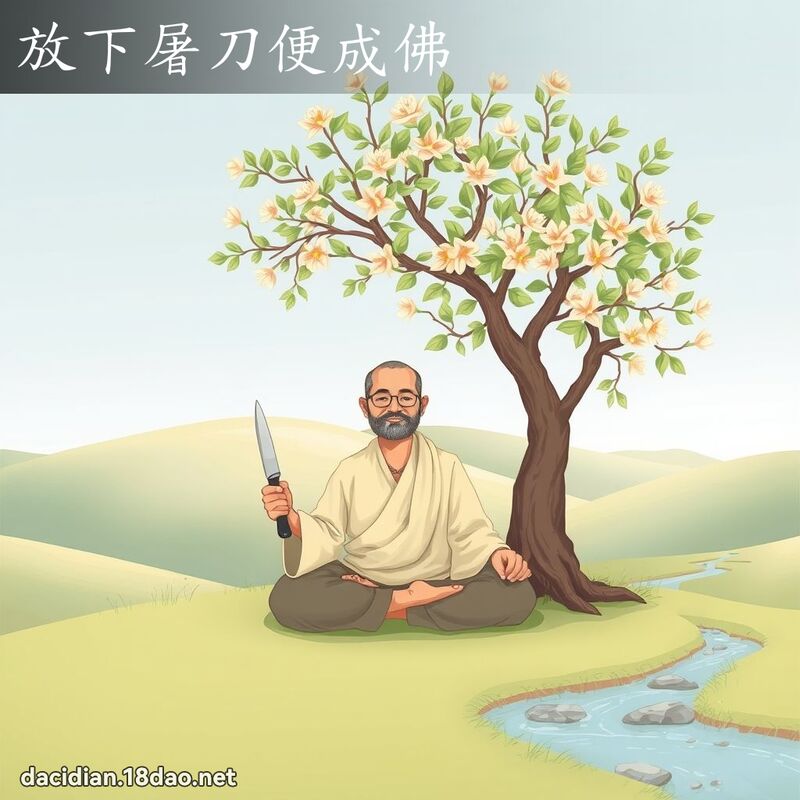 放下屠刀便成佛 - 國語大辭典配圖