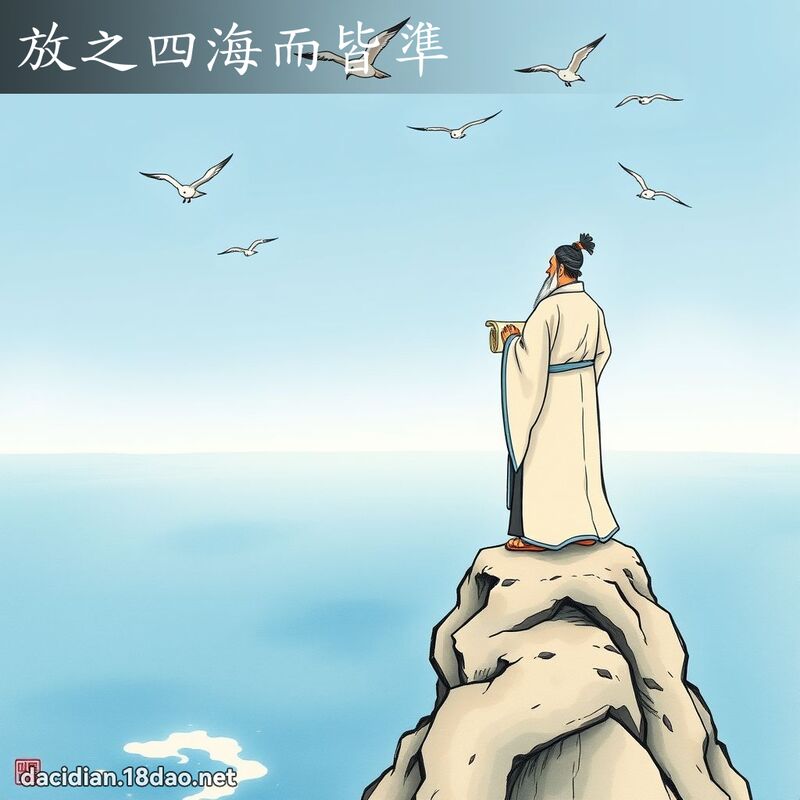 放之四海而皆准 - 国语大辞典配图