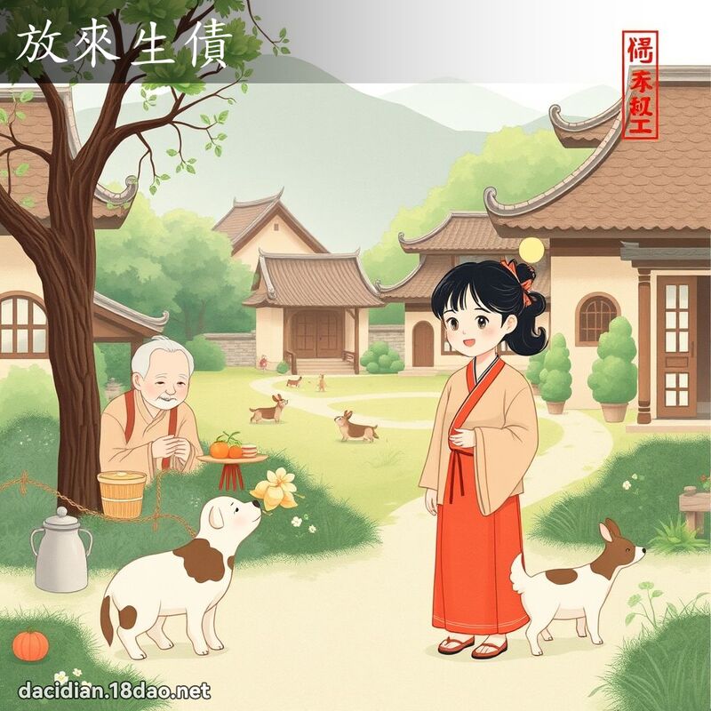 放來生債 - 國語大辭典配圖