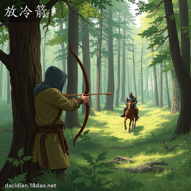 放冷箭 - 國語大辭典配圖
