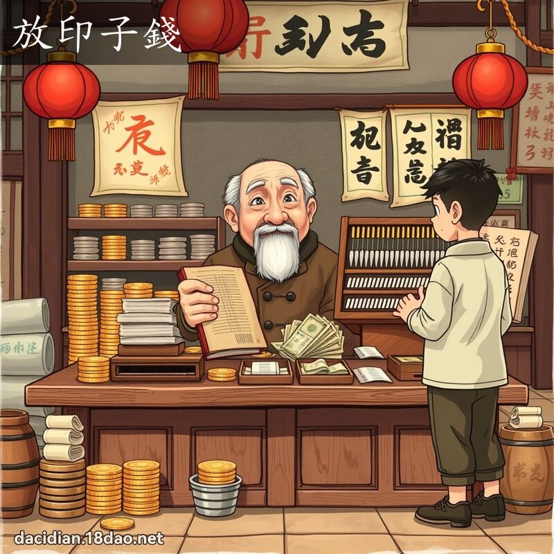 放印子錢 - 國語大辭典配圖