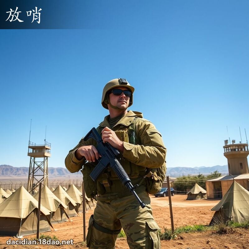 放哨 - 国语大辞典配图