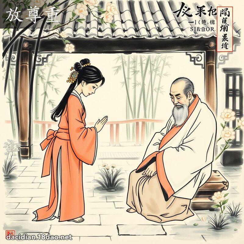 放尊重 - 国语大辞典配图