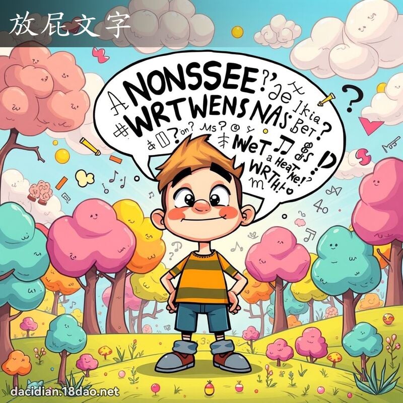 放屁文字 - 国语大辞典配图