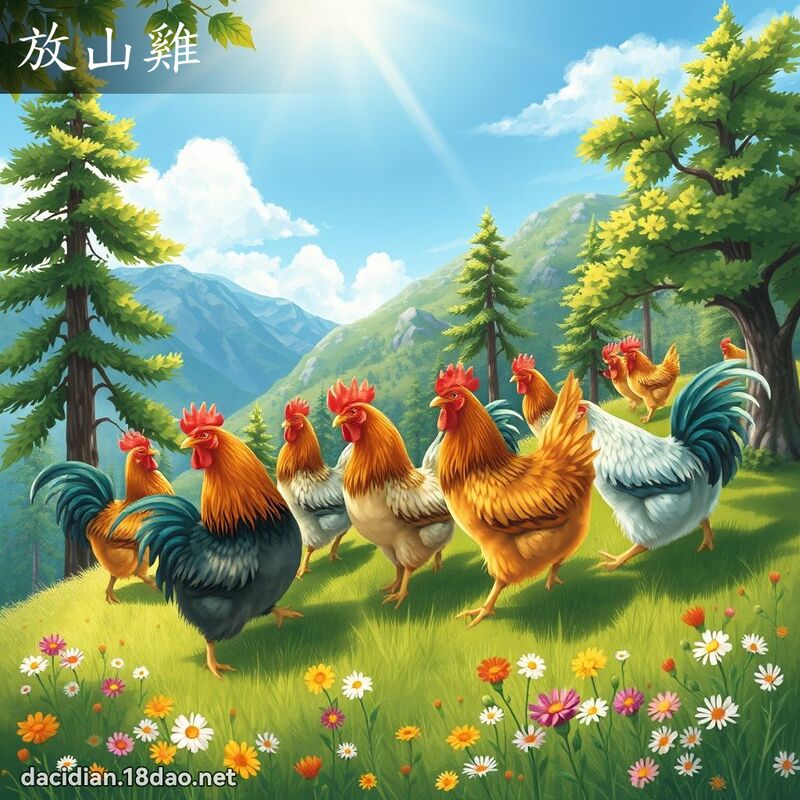 放山鸡 - 国语大辞典配图