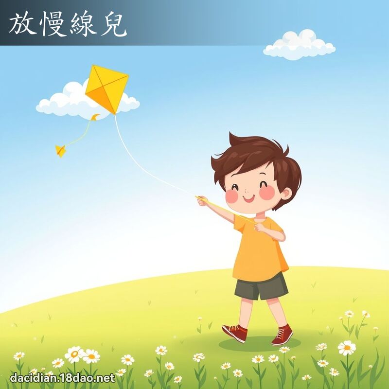 放慢線兒 - 國語大辭典配圖