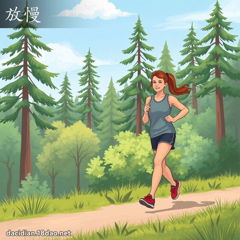 放慢 - 國語大辭典配圖