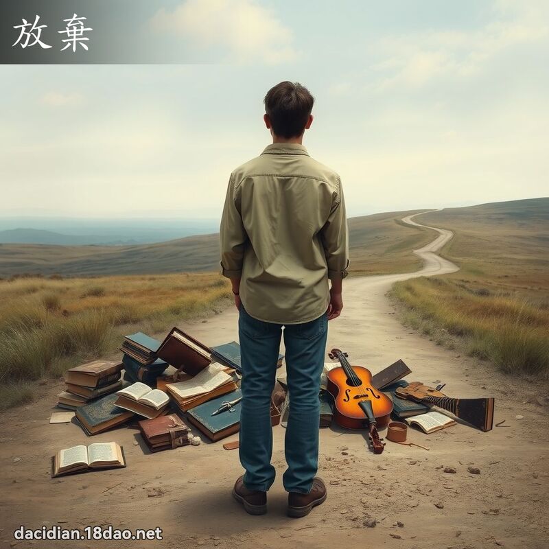 放棄 - 國語大辭典配圖