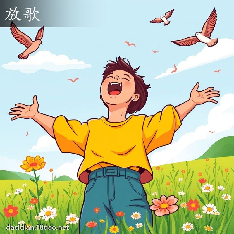 放歌 - 国语大辞典配图