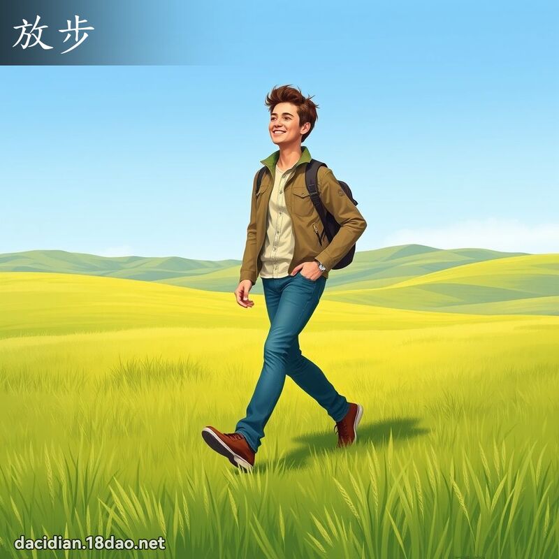 放步 - 国语大辞典配图