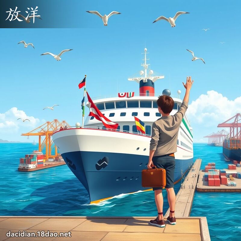 放洋 - 國語大辭典配圖