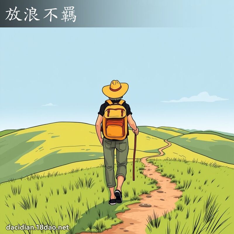 放浪不羈 - 國語大辭典配圖