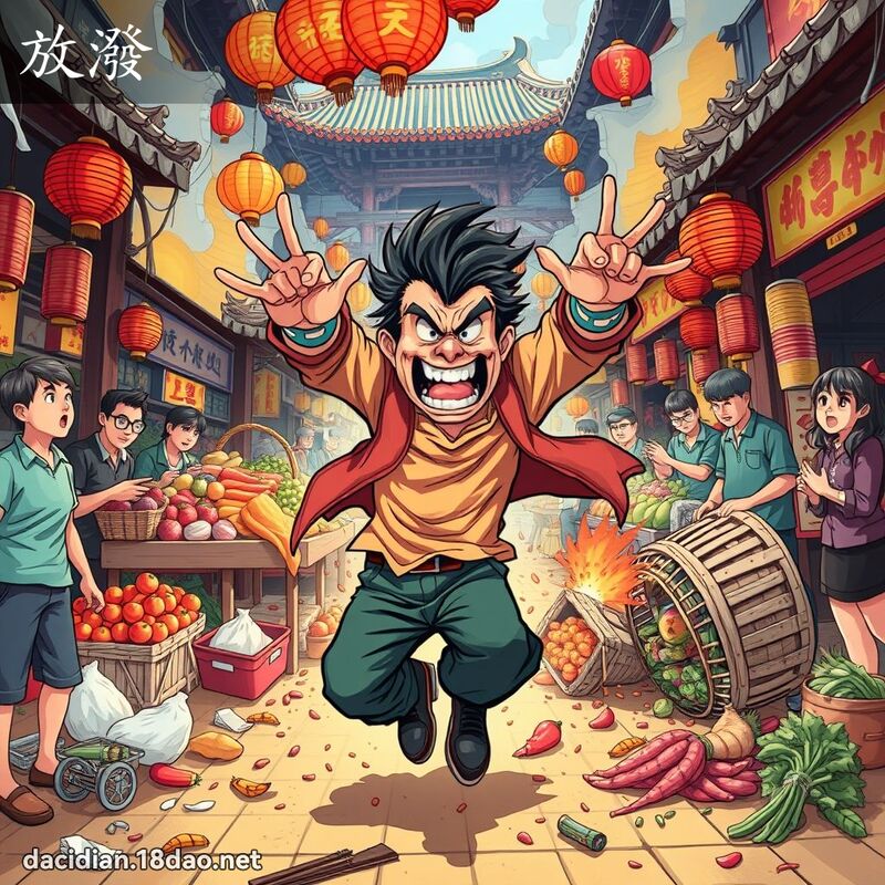 放潑 - 國語大辭典配圖