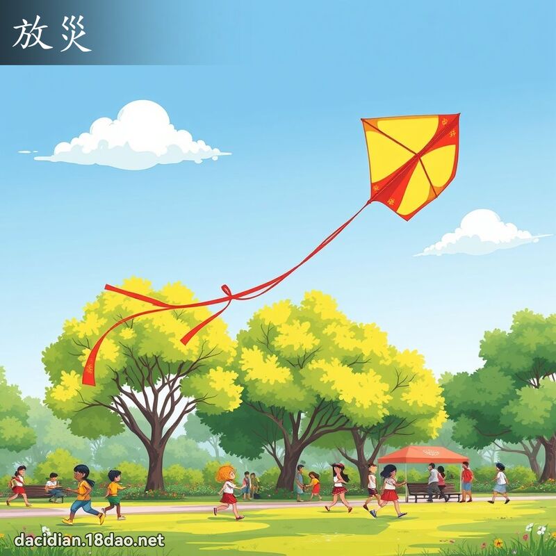 放灾 - 国语大辞典配图